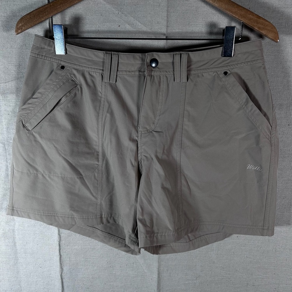 Willit Womens Hiking Shorts Khaki Tan Size 10 Outdoor Trekking Camping Stretch